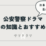 刑事ドラマよりも面白い？公安警察ドラマを楽しむための基本の知識とおすすめの作品を紹介