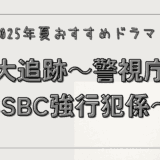 【2025年夏ドラマ】『大追跡～警視庁SSBC強行犯係～』が面白い！