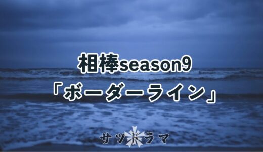 【相棒season9】第8話「ボーダーライン」を解説