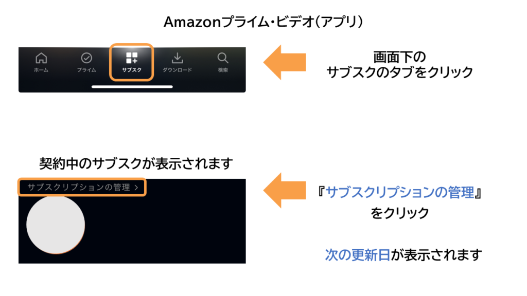 プライムビデオ　スマホでの無料体験期間の確認